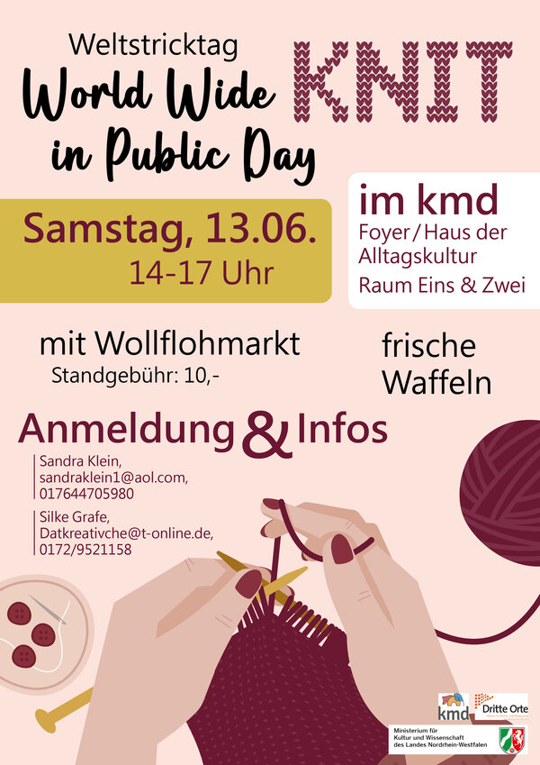 World wide knit in public day