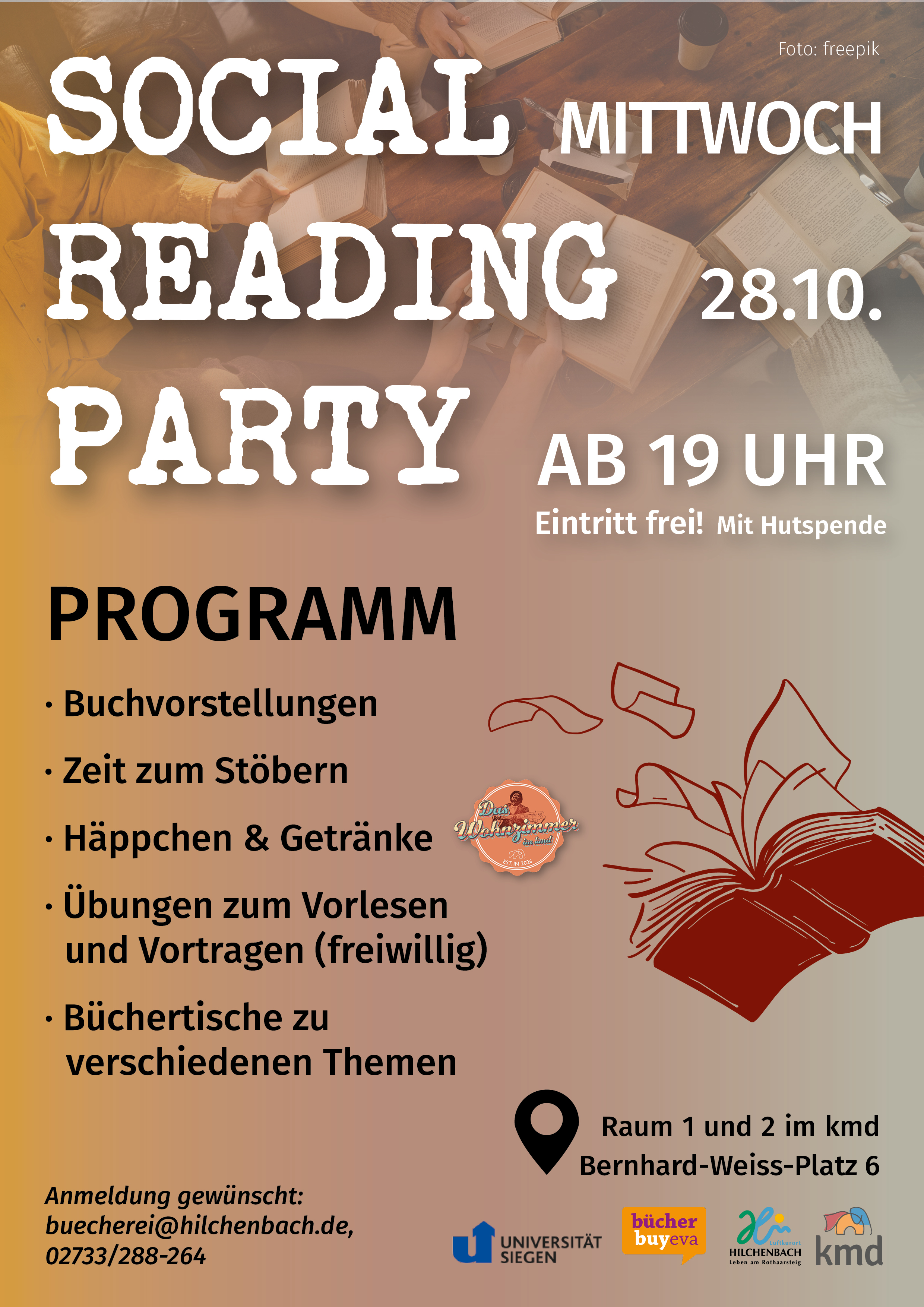 Plakat Social Reading Party